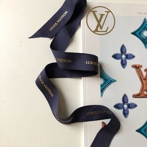 Louis Vuitton Gift Wrapping Ribbon Holiday Christmas Limited Edition Hair Tie